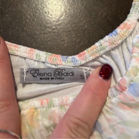 Elena Baldi- Silk- Made in Italy,  floral delicate baby doll, fairy core - Picture 5 of 10